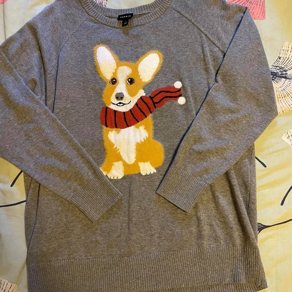 Winter Corgi sweater